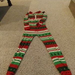 Christmas pajama onesie